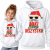 BLUZA Z KAPTUREM  ŚWIĄTECZNA MIKI WIDZI